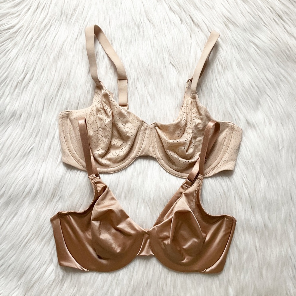 Wacoal Unlined Underwire Bras (2), 34D